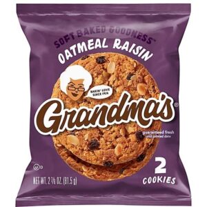Grandma's Soft Baked Oatmeal Raisin Cookies 2 pack 12ct
